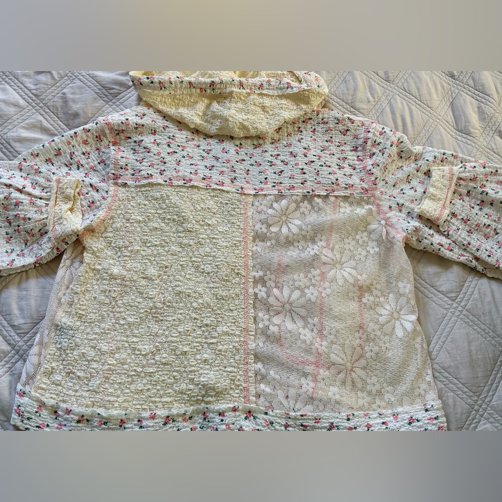 Beautiful POL Urban Bloom Floral & Lace Hoodie Jacket❤️ - Picture 10 of 16